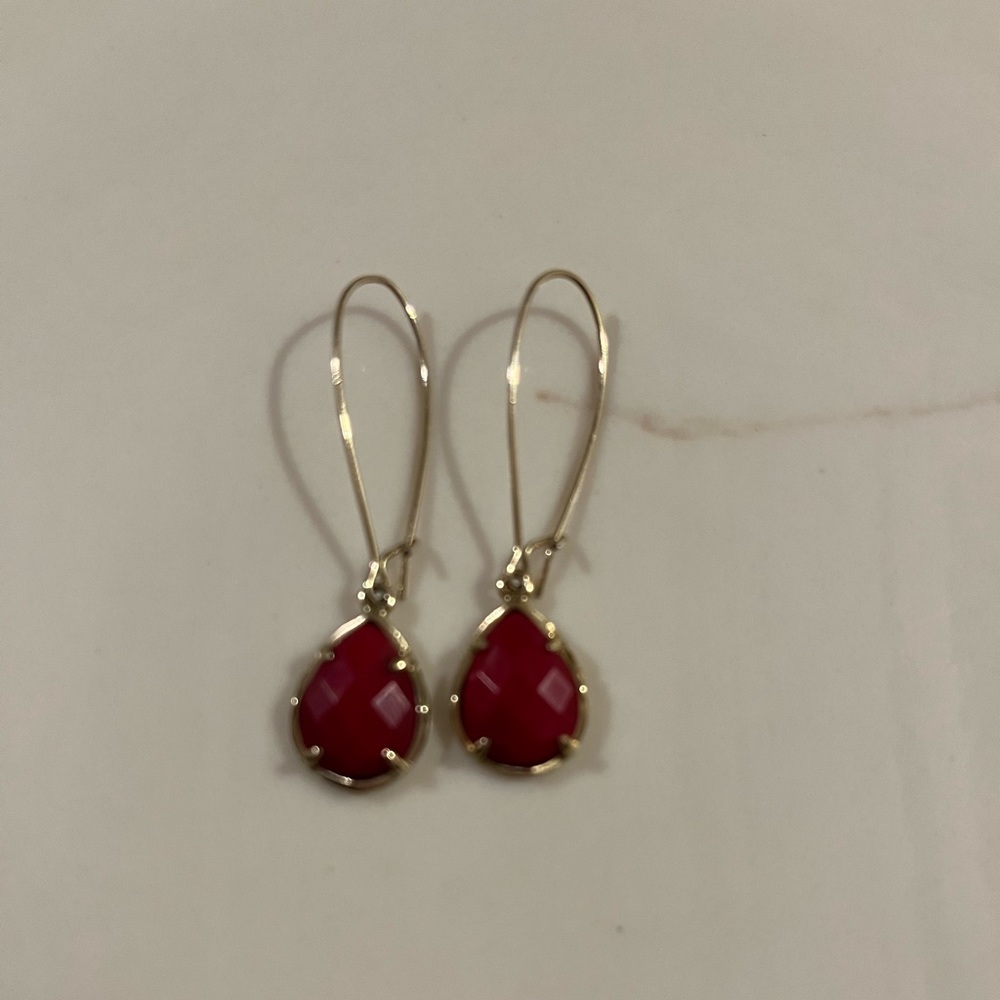 Kendra Scott Red Earrings